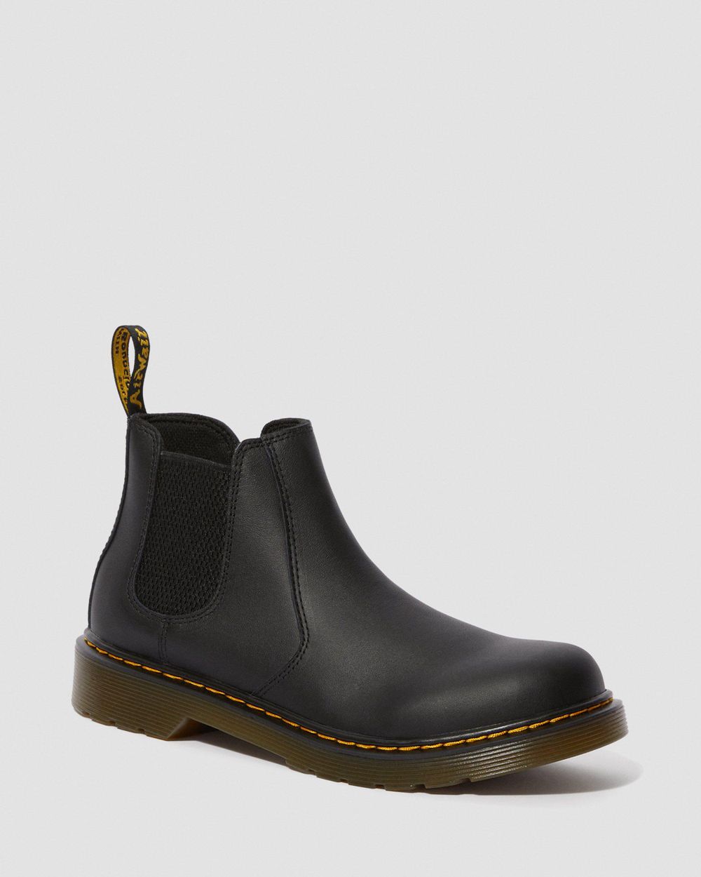 Dr Martens 2976 Softy T Kožené Chelsea Boots Detske ( Čierne ) SK 637-HQYXKA